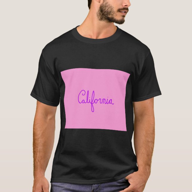 T-shirt Chemise Cursive California (Devant)