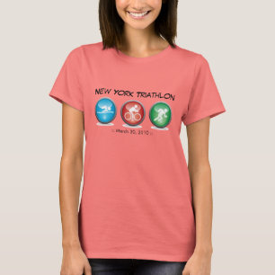 T-shirt Chemise customisée de triathlon - bain, cycle,