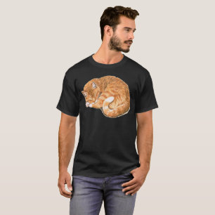 T-shirt Chemise Cute Orange Tabby - Cadeau Pour Amoureux d