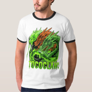 T-shirt Chemise Cybernetic Dragon Trio Ringer – Vert Néon