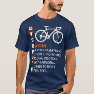 T-shirt Chemise Cycliste Cycliste Cycopath Humour Drôle