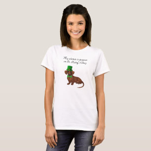 T-shirt Chemise Dachshund de la Saint Patrick