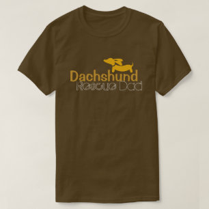 T-shirt Chemise Dachshund Resue Papa Wiener Chien Wiener