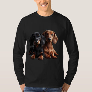 T-shirt Chemise Dachshund Weiner Chien Maman Papa Aime Dox