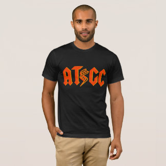 T-shirt Chemise d'ADN d'ATGC - orange/rouge