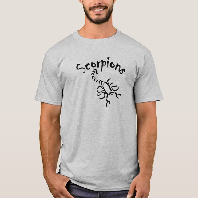 T-shirt Chemise d'adulte de scorpions (Devant)