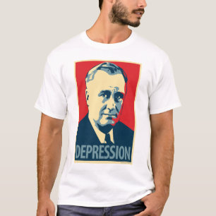 T-shirt Chemise d'affiche de parodie d'Obama : Dépression