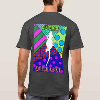 T-shirt Chemise d'affiche de surcharge de Gecko