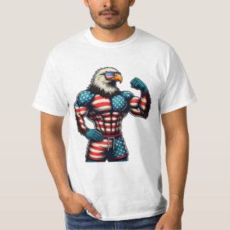 T-shirt chemise d'aigle patriotique, aigle patriotique