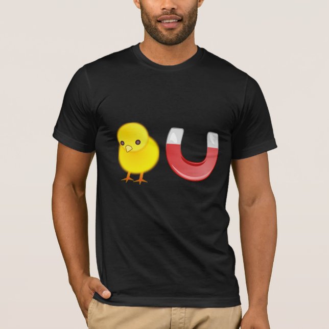 T-shirt Chemise d'aimant de poussin (Devant)