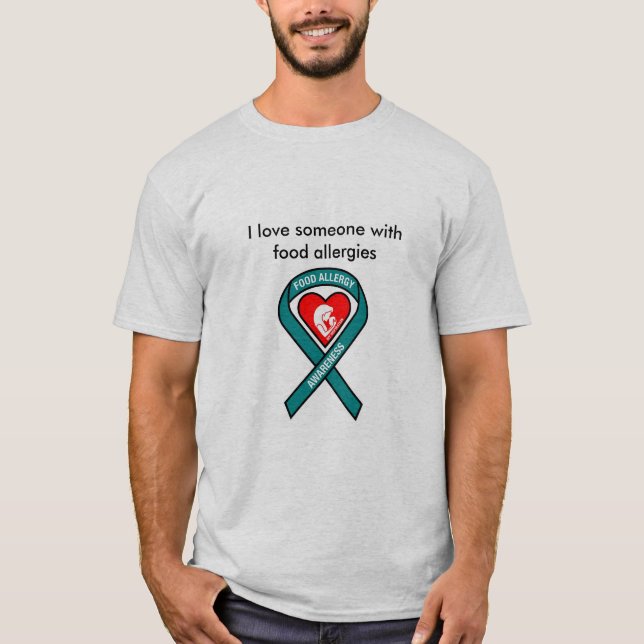 T-shirt Chemise d'allergie alimentaire pour les hommes (Devant)