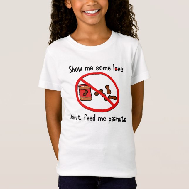T-Shirt Chemise d'allergie d'arachide (enfants) (Devant)