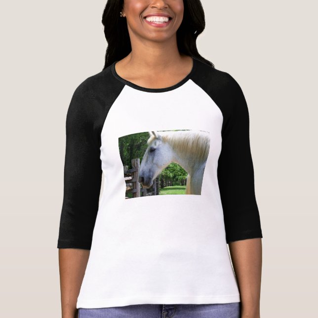T-shirt chemise d'amant de cheval (Devant)
