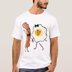 T-shirt Chemise d'amant d'oeufs de N de lard '