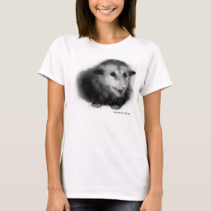 T-shirt Chemise d'ami avec l'opossum brouillé