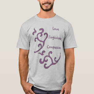 T-shirt Chemise d'Amour-Compassion-Rémission, motif