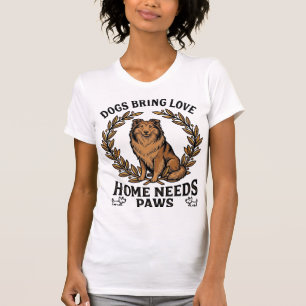 T-shirt Chemise d'amour de chien Gravure vintage conceptio