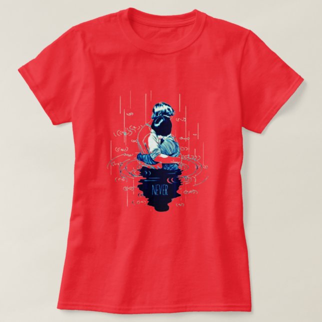 T-shirt Chemise d'amour éternelle, je le dédie à celui que (Design devant)
