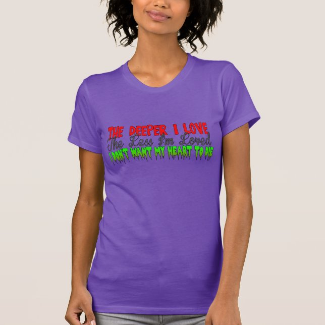 T-SHIRT CHEMISE D'AMOUR PROFONDE (Devant)