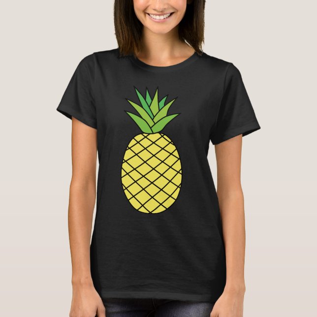 T-shirt chemise d'ananas (Devant)