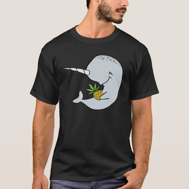 T-shirt Chemise d'ananas de Narwhal (Devant)