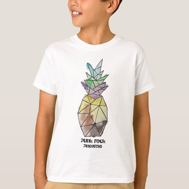 T-shirt chemise d'ananas de punk rock (Devant)