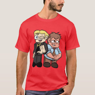 T-shirt Chemise d'Andy et de Jeff