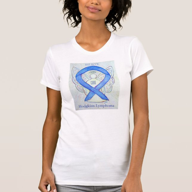 T-shirt Chemise d'angle de ruban de sensibilisation au lym (Devant)