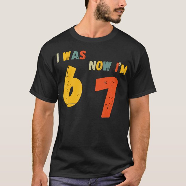 T-shirt Chemise d'anniversaire 7 ans J'avais 6 ans mainten (Devant)