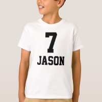 Chemise d'anniversaire 7 + Nom