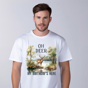 T-shirt Chemise d'anniversaire cerf pour hommes