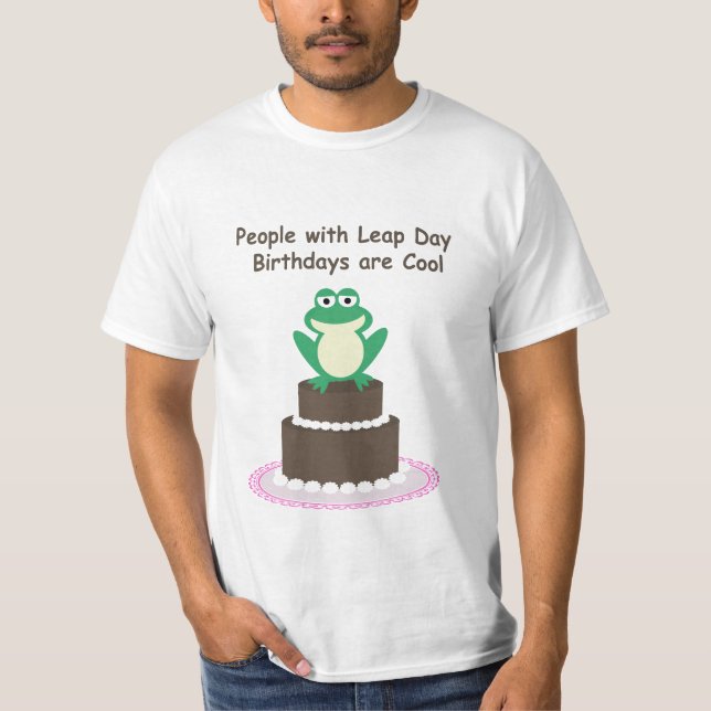 T-shirt Chemise d'anniversaire de jour intercalaire (Devant)