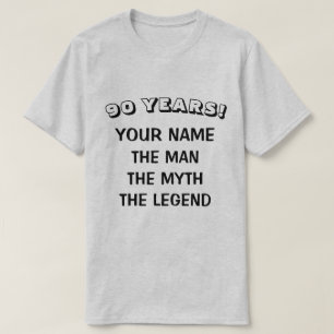 T-shirt Chemise d'anniversaire de légende de mythe d'homme