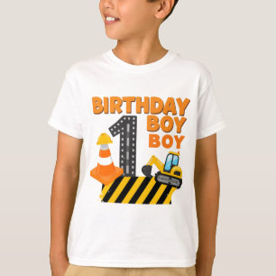 T-shirt Chemise d'anniversaire de l'excavatrice pour bébé