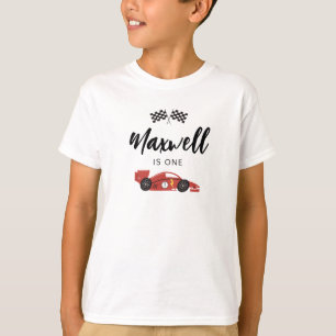 T-shirt Chemise d'anniversaire de voiture de course