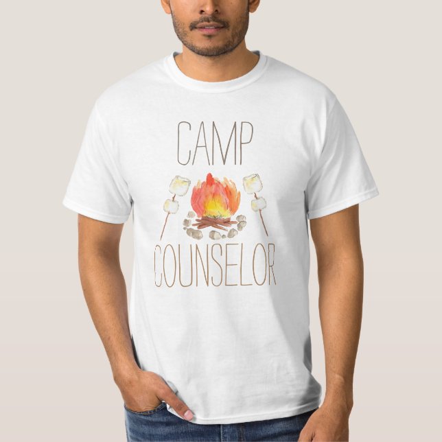T-shirt Chemise d'anniversaire du concierge du camp de cam (Devant)