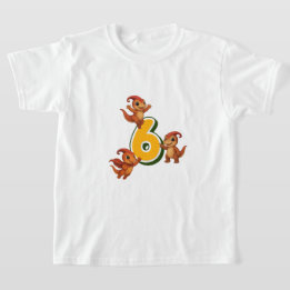 T-shirt Chemise d'anniversaire Kammli Dino – 6 ans