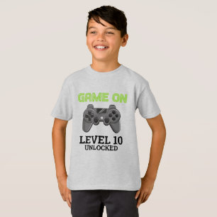 T-shirt Chemise d'anniversaire manette de jeu vidéo niveau