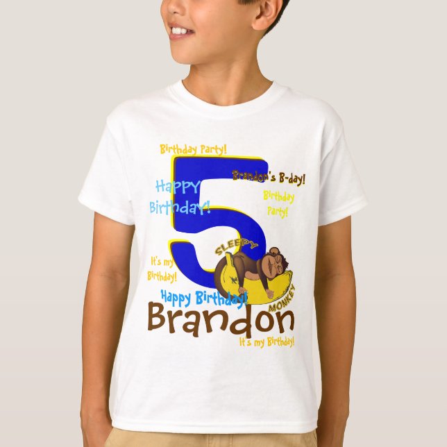 T-shirt Chemise d'anniversaire personnalisée (Devant)