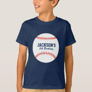T-shirt Chemise d'anniversaire personnalisée de baseball