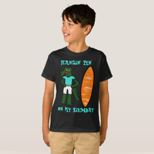T-shirt Chemise d'anniversaire Surfer