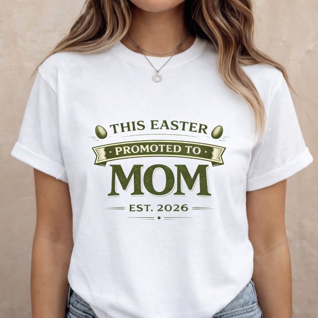 T-shirt Chemise d'annonce de grossesse de Pâques pour mama (Easter Pregnancy Announcement Shirt for Mom)