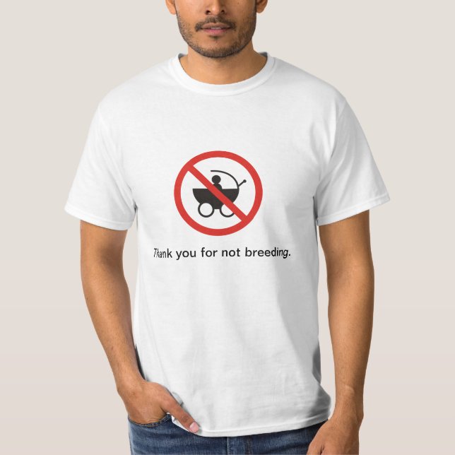 T-shirt chemise d'antinatalism (Devant)
