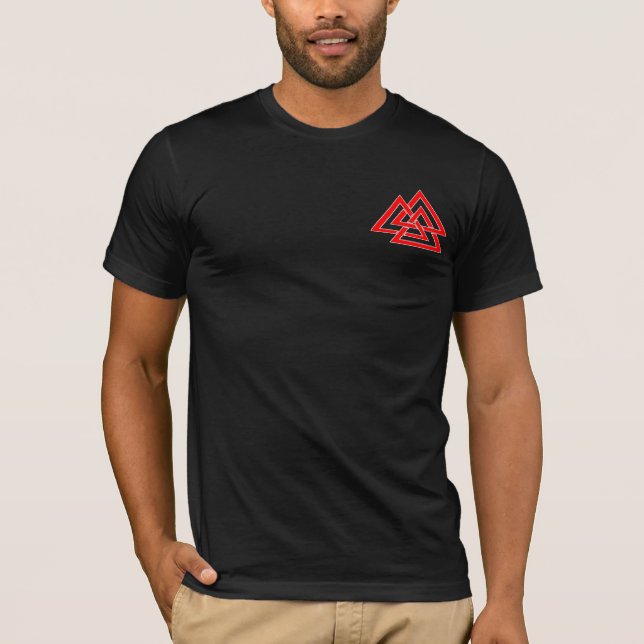 T-shirt Chemise d'arbre de Viking Raven (Devant)