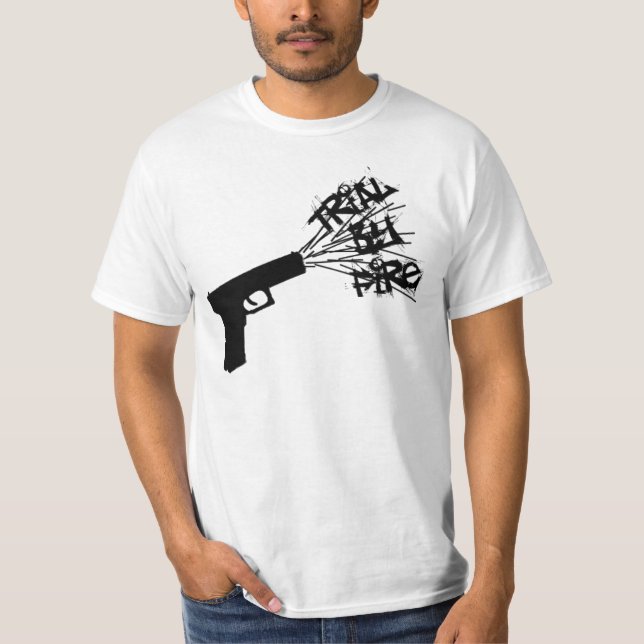 T-shirt Chemise d'arme à feu - blanc (Devant)