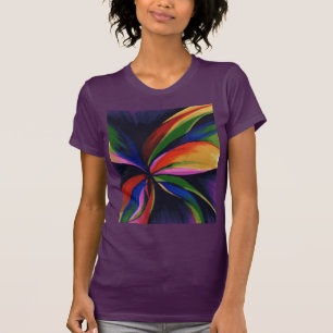 T-shirt Chemise d'art Abstraite colorée Paradise
