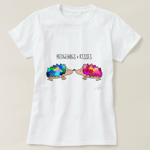 T-shirt Chemise d'art d'amour de Hedgehog