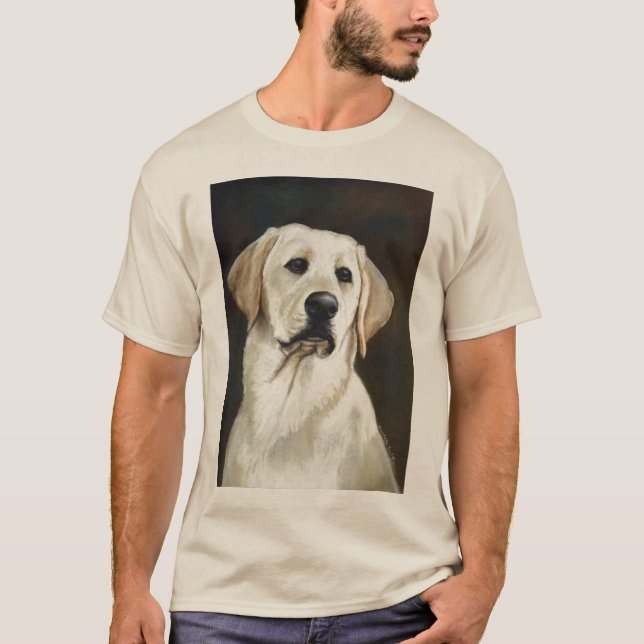 T-shirt Chemise d'art de chien de labrador retriever (Devant)