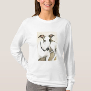 T-shirt Chemise d'art de chien de lévrier