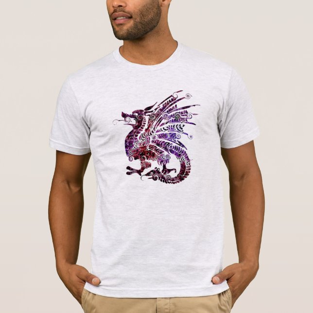 T-shirt Chemise d'art de dragon chinois (Devant)